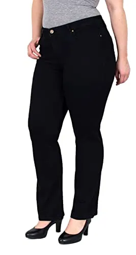 ESRA Straight Leg Jeans Damen High Waist Plussize FG1 - Entdecken Sie die ESRA Straight Leg Jeans für Damen in High Waist. Diese bequeme Jeans überzeugt durch ihren Stretch-Anteil, der perfekten Sitz und hohen Tragekomfort garantiert. Ideal für jeden Tag und in verschiedenen Größen erhältlich.