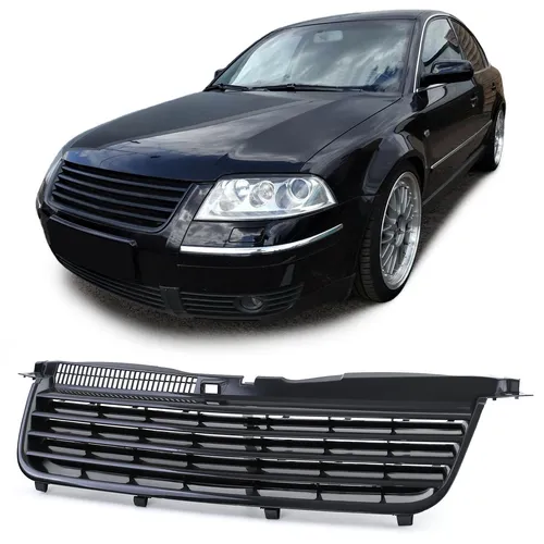 Sport Kühlergrill ohne Emblem für VW Passat 3BG - Front- & Kühlergrills, verleiht Ihrem Fahrzeug einen sportlichen Look und ist perfekt für VW Passat Limousine und Variant 00-05 geeignet.