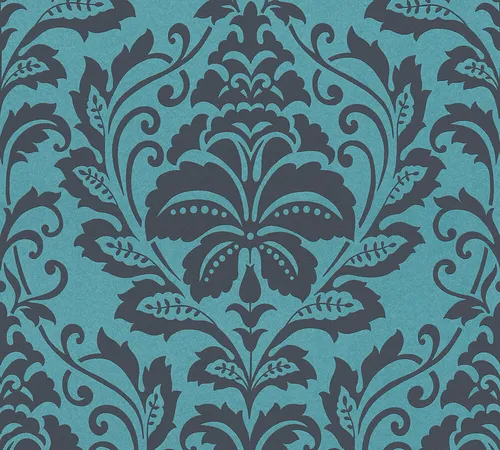 Tapete AS Creation  Vliestapete 36910-5 Blau Schwarz Ornament Barock Retro (K