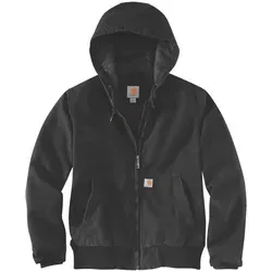 Carhartt Washed Duck Aktivjacke Damen - L, braun oder schwarz - Funktionsjacke aus strapazierfähigem Duck-Baumwoll-Material, ideal für Outdoor-Aktivitäten. Mit isolierender Wattierung und praktischen Taschen für optimalen Komfort.