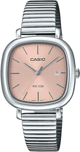 Casio LTP-B166D-4AVEF Damenuhr - Elegante Armbanduhr für Damen mit beigem Zifferblatt und Edelstahlarmband, ideal für jeden Anlass und bietet hohen Tragekomfort.