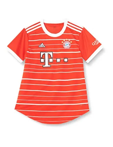 adidas FC Bayern München Damen 2022/23 Season. Official Home Jersey Trikot, Rot, M EU