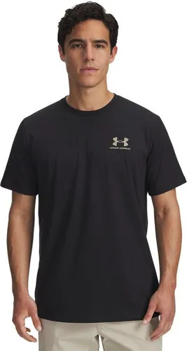 Under Armour M Sportstyle LC SS T-Shirt in Schwarz und City Khaki XXL - Hochwertiges T-Shirt für Herren, locker geschnitten, aus leichtem Baumwollmix für optimalen Tragekomfort und schnelles Trocknen. Ideal für sportliche Aktivitäten und den Alltag.