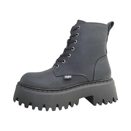 Buffalo Damen Schnürboot Aspen Lace Up schwarz - Wanderschuhe mit modernem Design und veganen Materialien. Der kuschelige Innenfutter hält Ihre Füße warm und bietet perfekten Komfort in der kalten Jahreszeit.