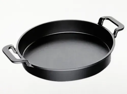 Tarrington House Grillpfanne, Gusseisen, Ø 30 cm - Pfanne aus emailliertem Gusseisen mit hervorragender Wärmespeicherung für perfekte Grillstreifen, ideal für den Outdoor-Einsatz auf Terrasse, im Garten oder beim Camping.