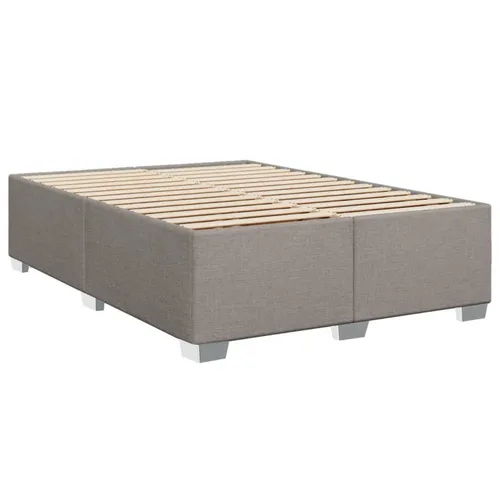 Bettgestell Taupe 140x190 cm Stoff ohne Matratze von vidaXL