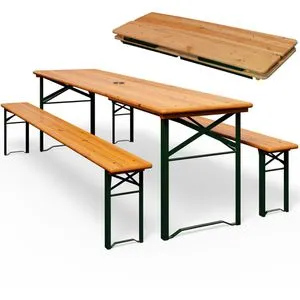 Casaria Bierzeltgarnitur 3-tlg – Klappbar und Stabil