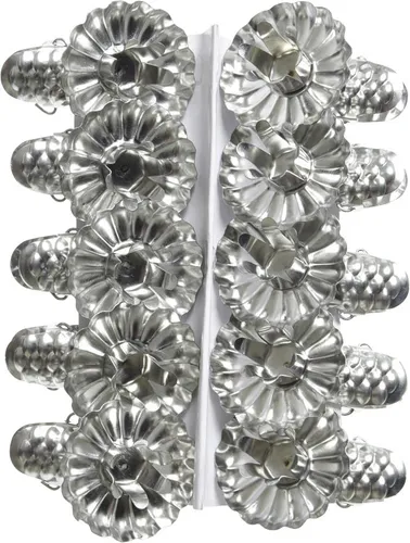 Kaemingk Kerzenhalter auf Klammer silberfarben - Eleganter silberfarbener Kerzenhalter auf Klammer für stilvolle Dekoration, ideal für festliche Anlässe und gemütliche Abende.