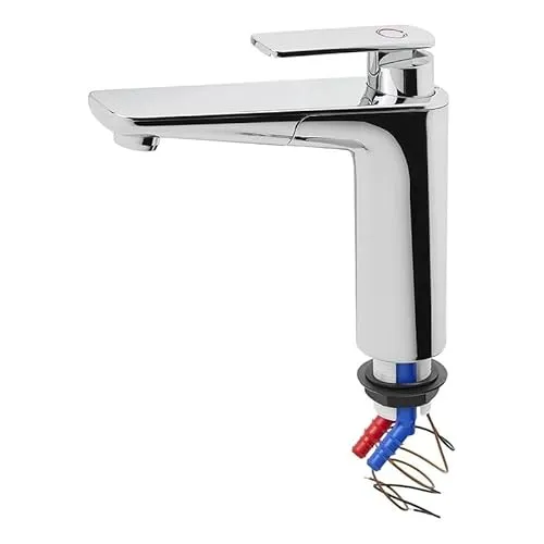 Mischbatterie Ø33 mm Chrom – Einhebelmischer für Wohnmobil & Boot - Hochwertige Mischbatterie aus Kunststoff mit 120° Schwenkbereich. Ideal für flexible Nutzung in Wohnmobilen und Booten. Max. Wasserdruck: 6,0 bar.