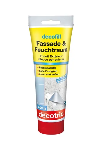 decofill Fassade und Feuchtraum 400g witterungsbeständige Kunstharzspachtelmasse