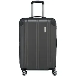travelite Hartschalenkoffer CITY 68 cm - erweiterbar auf 86 Liter, kratzfeste Oberfläche mit TSA Schloss und cleverem Eckenschutz für sichere Reisen
