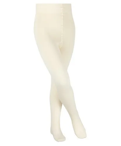 FALKE Unisex Kinder Strumpfhose Comfort Wool K Ti, Weiß - Strumpfhose aus weicher Wolle, ideal für kalte Tage; druckfreier Bund für hohen Tragekomfort, perfekt für Zuhause, Fasching oder Ballett; in mehreren Größen erhältlich und schadstoffgeprüft.
