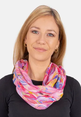 Seasons of April Loop Loop Gerda, Leichter, weicher und dünner Loop Halstuch Rundschal mit Mustern