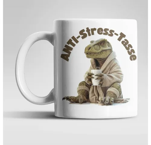 WS-Trend Tasse Anti Stress Dino T-Rex Kaffeetasse Teetasse Tasse Geschenkidee 325 ml, Keramik