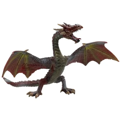 Bullyland 75591 - Spielfigur Rotbrauner Drache, ca. 10,3 cm, detailgetreu, PVC-frei, ideal als kleines Geschenk für Kinder ab 3 Jahren