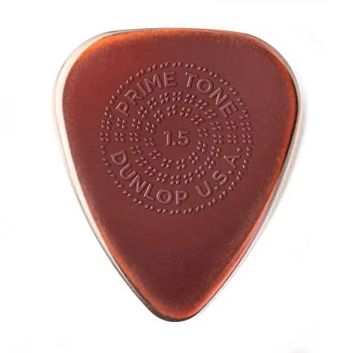 JIM DUNLOP Plektrum Primetone Standard Grip 1,50mm - 12 Stück - Plektren mit handgeschliffenen Kanten, hergestellt aus Zement für Langlebigkeit und klaren Klang. Ideal für Musiker, die Wert auf Qualität legen.