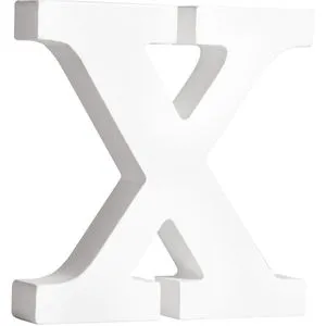 Rayher Schriftzug 62675000, aus Holz, Aufsteller, X, 3D-Buchstabe, 11 x 11 cm