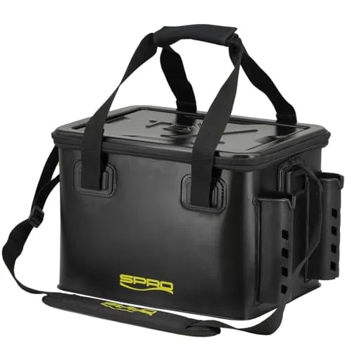 SPRO TBX EVA Box System Bag 36,7x27x26,6cm - Robuste EVA-Tasche mit 1mm Materialstärke, ideal zur sicheren Aufbewahrung von Tackle-Boxen. Praktischer Deckel als stabiler Arbeitstisch und verstellbarer Schultergurt für komfortablen Transport.