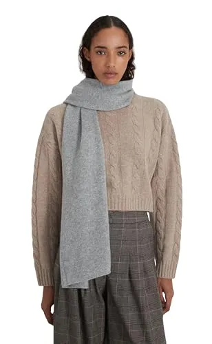 Style & Republic Kaschmir Schal Damen aus 100% Cashmere - dein kuscheliger Premium Schal für stilvolle Herbst- & Winter-Momente - Hellgrau