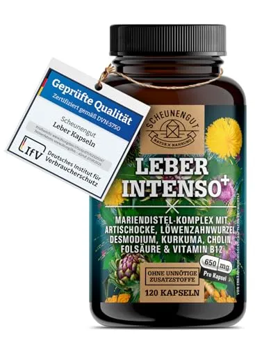 LEBER INTENSO®+ Leber Kapseln Hochdosiert