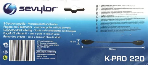 Paddel & Ruder Schwarz von Sevylor