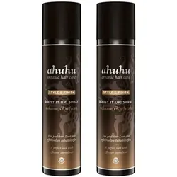 ahuhu organic hair care Trockenshampoo Volumen & Frische 2x300ml - Shampoo für extra Volumen und Frische, ganz ohne Wasser. Das farblose Spray absorbiert überschüssiges Fett und verleiht dem Haar Leichtigkeit und starken Halt.