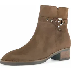 Gabor Velour Micro reh Damen Stiefelette, Größe 3.5 - Wanderschuhe mit elegantem Design, seitlichem Reißverschluss für einfaches An- und Ausziehen und rutschhemmender Laufsohle für sicheren Halt.