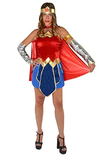 Ciao- Wonder Woman Adult Costume Disguise Girl Woman Adult Official DC Comics (Size M)