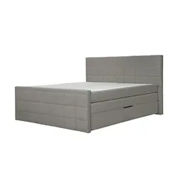 Boxspringbett Vito ¦ grau ¦ Maße (cm): B: 193 H: 117