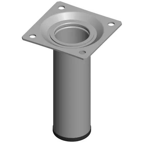 11100-00005= 4x Möbelfuß rund Ø30 H 100mm weißalu Element System Tischbein Tisch