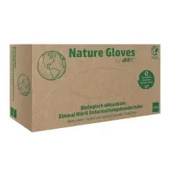 Nature Gloves Nitrilhandschuhe, puderfrei, grün 118-069-XS , 1 Packung = 100 Stück, Größe XS
