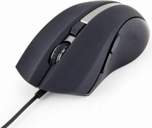 Gembird MUS-GU-02, Beidhändig, Laser, USB Typ-A, 2400 DPI, Schwarz