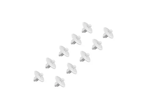 BOSCH Klemmstift Gitterende TTNR: 63028124, 10 Stück - Sonstiges Elektromaterial - Hochwertige Klemmstifte in verkehrsweiß für sichere Abdeckgitterenden, ideal für präzise Montage.