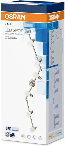 OSRAM Deckenleuchte LED SPOT G9 6x2W 129cm schwenkbar EEK:E (Spektrum A-G)