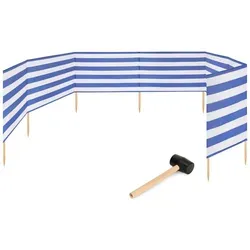 Garronda Windschutz Strand Sichtschutz 10m lang mit Gummihammer GAEX001