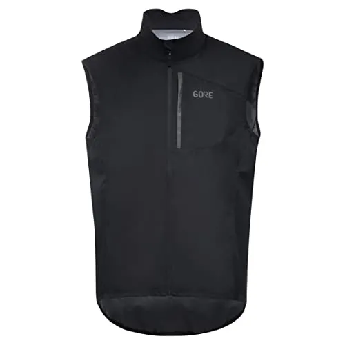 GORE WEAR Herren Weste Spirit, Schwarz, S EU - Westen fürs Teamtraining, winddicht und wasserabweisend dank GORE-TEX INFINIUM, ideal für Fahrradfahrer bei jedem Wetter.