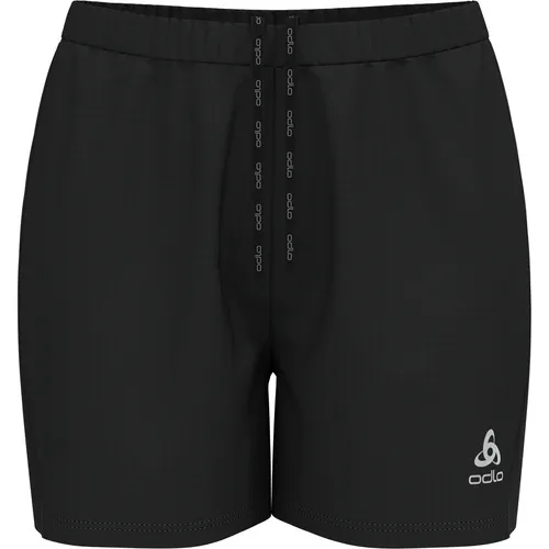 Odlo The Essential 4 Inch Running Shorts für Damen - Laufshorts aus recycelten Materialien mit hervorragender Bewegungsfreiheit und reflektierenden Details, ideal für dein Training bei warmem Wetter.