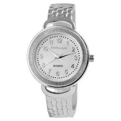 Excellanc Damen-Spangenuhr Metall Perlmutt Elegant Analog Quarz 1800234