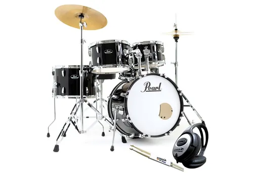 Pearl Drums Roadshow Schlagzeug mit Kopfhörer und Sticks von Pearl Drums