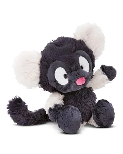 NICI Wild Friends Kuscheltier Lemur Ruffi 18 cm - Niedliches Stofftier zum Kuscheln, Spielen und Liebhaben, Nachhaltig produziertes Plüschtier - 49803, Grau