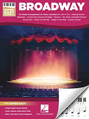 Broadway: Super Easy Songbook: Songbook für Klavier
