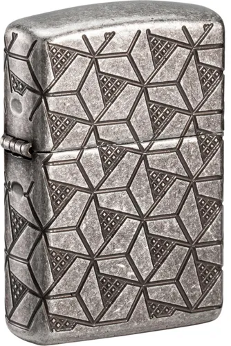 Zippo Geometric Pattern 60006120 in silber von Zippo Gmbh