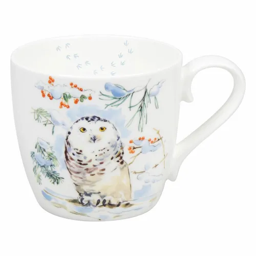 Könitz Becher Winter Owl, Tasse, Eule, Bone China, Bunt, 450 ml, 11 2 057 2782