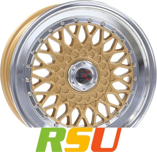 R-Style Wheels RS01 Gold Horn Polished 9x16