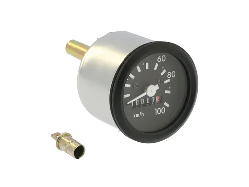 Tachometer Ø60mm bis 100km/h, mit Beleuchtung und Blinkkontrolle - für Simson S5