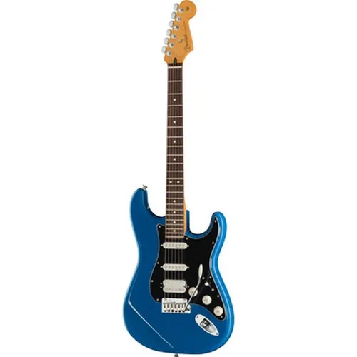 Fender Player II Modified Stratocaster HSS RW Electric Blue - Moderne Stratocaster mit Erlenkorpus und Ahornhals, ausgestattet mit vielseitigen Tonabnehmern für klangliche Flexibilität. Inklusive Deluxe Gigbag für sicheren Transport und optimalen Spielkomfort.