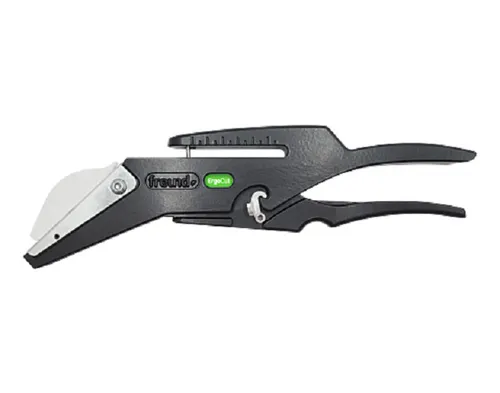 FREUND Ergo-Cut Schieferschere mit Locher - Leichte Faserzementschere aus Aluminium, ideal für präzises Schneiden von Schiefer und Zementplatten, Länge: 300 mm.