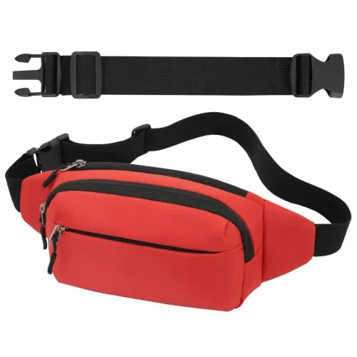 Bauchtasche Gürteltasche Hüfttasche mit Einem 30 cm Verlängerten Gürtel Unisex Modern Umhängetaschen Handytasche für Outdoor Reise Wandern Hundetraining Damen und Herren