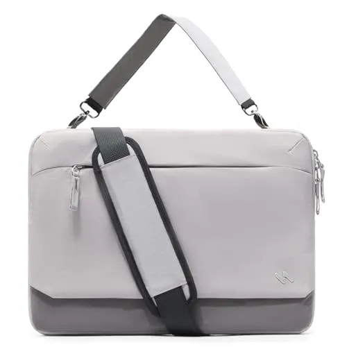Inateck 360° Schutz Laptoptasche für 15-16 Zoll Laptops - Hochwertige Laptoptasche mit 360° Schutz, geeignet für 15-16 Zoll Laptops und das neue 16-Zoll MacBook Pro. Aus wasserabweisendem, recyceltem Nylon für optimalen Schutz und flexiblen Stauraum.