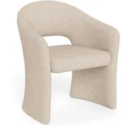 Produktbild P & B Armlehnstuhl Tori, Beige, Metall, Textil, eckig, rund, 64.5x80x56.50 cm, Esszimmer, Stühle, Esszimmerstühle, Armlehnenstühle